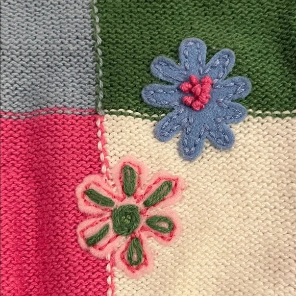 NWT Hartstrings Multicolor Floral Patchwork Cardigan Sweater 2T - Picture 5 of 8